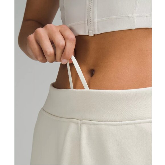 LULULEMON Heavyweight Fleece Soft Sweatpant Mid Rise in Bone Beige Size XL - Picture 3 of 10